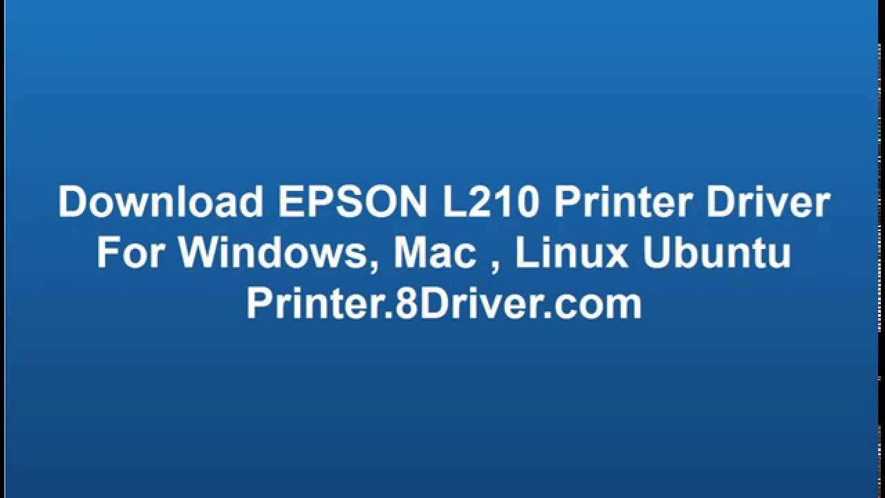 epson l210 32 bit driver